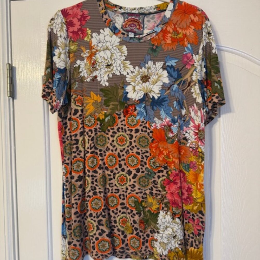 Leopard Floral Tee